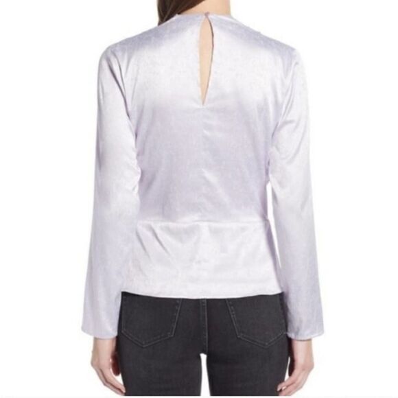 Something Navy Front Wrap Jacquard Top Purple Lilac / XXL NEW - Picture 3 of 9